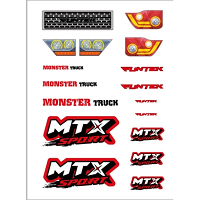 Funtek MTX Sticker (Red)
