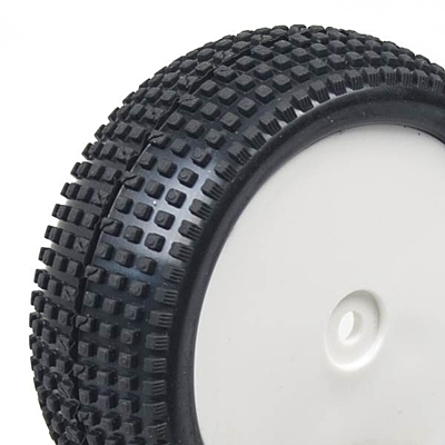 Hobbytech Front Offroad 1/10 Pre Glued Tires Square (2pcs)