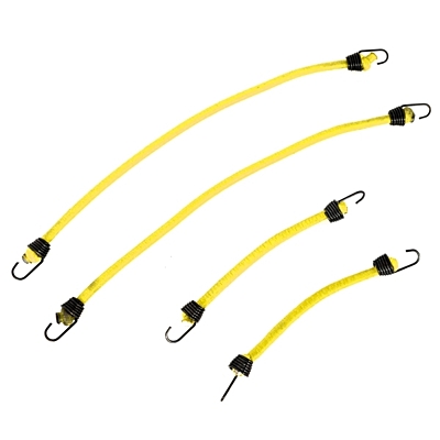 Hobbytech Bungee Cords 2 Lengths  (4pcs, Yellow)