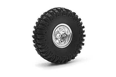 Kavan GRE18 GRABBER M/T Tire Set (Chrome, 4pcs)