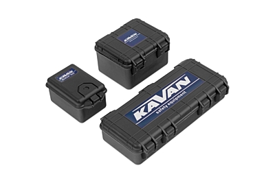 Kavan Set Kunststoffboxen für RC-Crawler 1/10 (Schwarz)