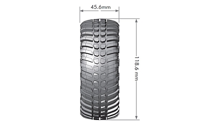 Louise CR-Ardent Pre-Glued 1.9 Crawler Tires Black Rims (2pcs)