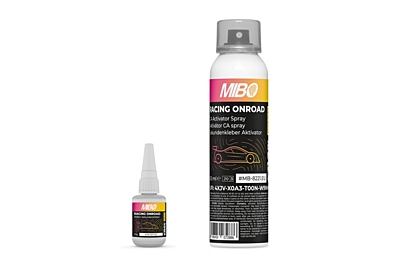 MIBO Racing Onroad CA Tire Glue (20g) + Activator Spray (150ml) - German Manual