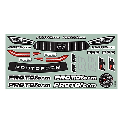 PROTOform P63 Light Weight Clear Body for 190mm TC (0.65mm)
