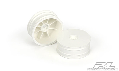 Pro-Line Velocity 2.2" Hex Front Wheels White for RB6, B5, B5M, B6, and B6D Front