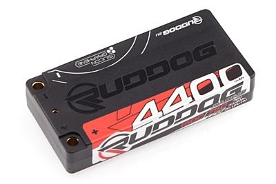 Ruddog Racing LCG Shorty 4400mAh 7.6V 2S 150C/75C HV LiPo (5mm, 160g)