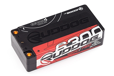 Ruddog Racing LCG Shorty 6300mAh 7.6V 2S 150C/75C HV LiPo (5mm, 215g)