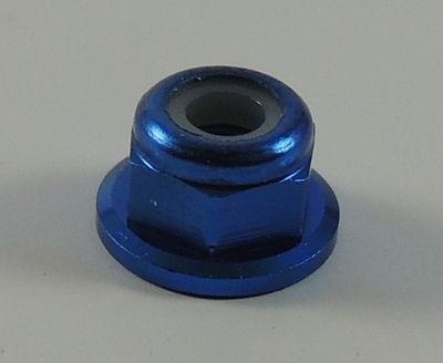 SWORKz Aluminium Self Locking Nut M3 with Washer (Blue, 10pcs)