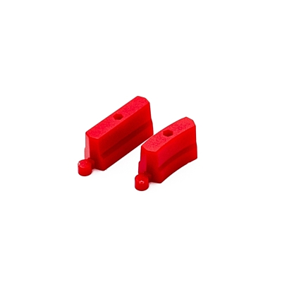 Turbo Racing Red Plastic Cement Barrier (50pcs)