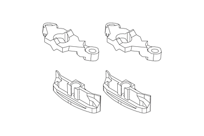 Turbo Racing C63 Steering Support + Metal Headlight Fixing Base Set