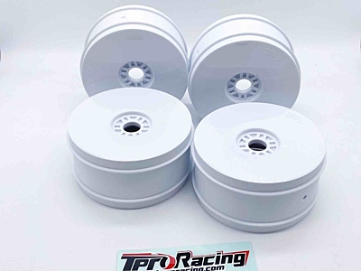 TPRO 1/8 Offroad Dish Pro-XR Race Wheel Soft (White, 4pcs)