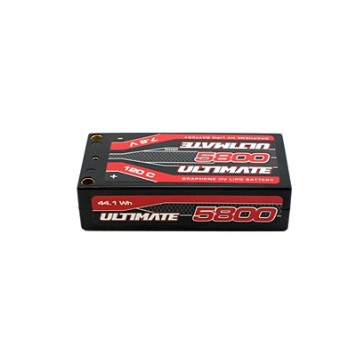 Ultimate Racing Graphene Shorty 5800mAh 7.6V 2S 120C HV LiPo (5mm, 218g)