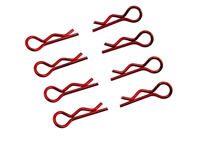 Ultimate Racing Body Clips 1/8 L&R (Red, 8pcs)