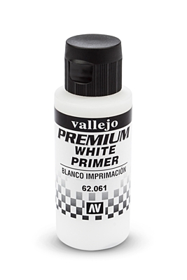 Vallejo Premium RC - White Primer (60ml Bottle)