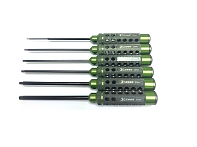 Xceed Allen Wrench Set HSS 1.5, 2.0, 2.5, 3.0, 4.0 & 5.0x120mm 