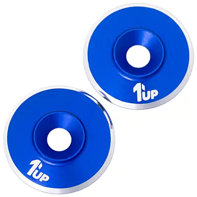 1up Racing 7075 LowPro Wing Washers - Dark Blue (2pcs)