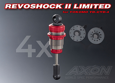 AXON Revoshock II for Yokomo YD-2/YD-4 (Limited Red Edition, 4pcs)