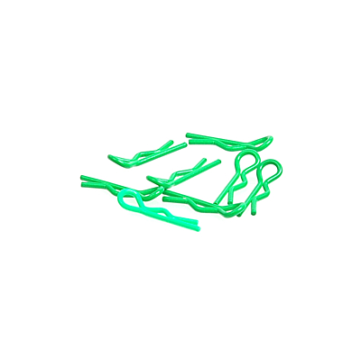 Core RC Small Body Clip 1/10 - Fluorescent Green (8pcs)