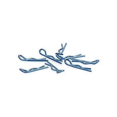 Core RC Small Body Clip 1/10 - Metallic Blue (8pcs)