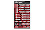 Associated/Reedy Design Pre-Cut Stickers by MM (Red, Larger A5 size)