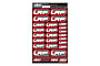 LRP Design Pre-Cut Stickers by MM (Red, Larger A5 size)