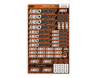 MIBOSPORT/MIBO Design Pre-Cut Stickers by MM (9 Color Options, 42 Stickers)