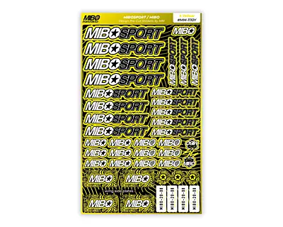 MIBOSPORT/MIBO Design Pre-Cut Stickers by MM (9 Color Options, 42 Stickers)