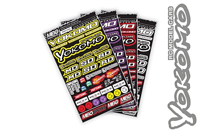 Yokomo Drift Design Pre-Cut Stickers by MM (4 Color Options, Larger A5 size)