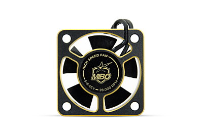 MIBO Aluminium High Speed Cooling Fan 30x30x10mm GOLD (BEC connector, 5-8.45V, 28000RPM)