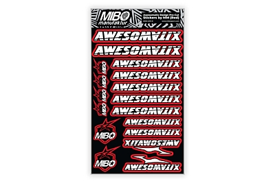 Awesomatix Design Pre-Cut Stickers by MM (6 Color Options, Larger A5 size)