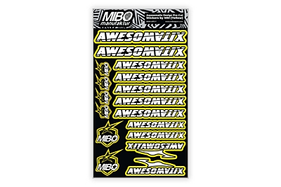 Awesomatix Design Pre-Cut Stickers by MM (6 Color Options, Larger A5 size)