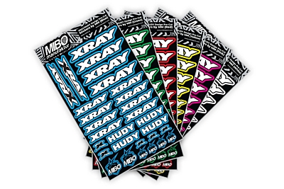 XRAY/HUDY Design Pre-Cut Stickers by MM (6 Color Options, Larger A5 size)