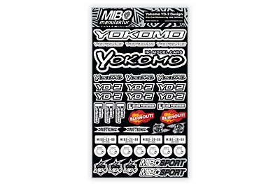 Yokomo YD-2 Design Pre-Cut Stickers by MM (White)
