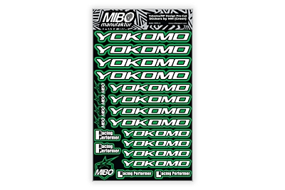 Yokomo/RP Design Pre-Cut Stickers by MM (6 Color Options, Larger A5 size)