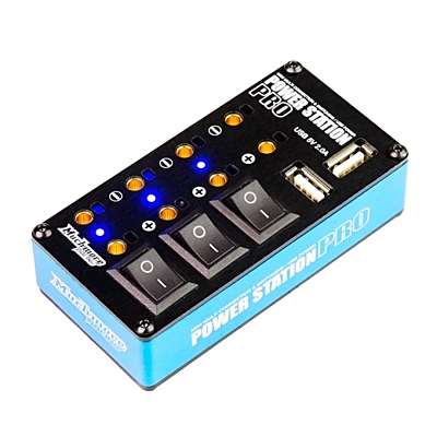Muchmore Power Station Pro Multi Distributor Blue (with 2A Two USB Charging port)