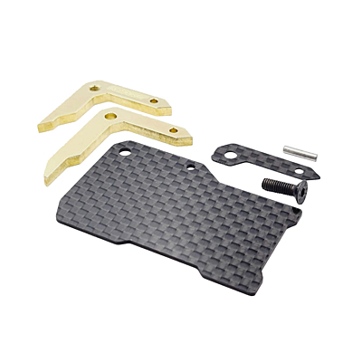 RC Maker Floating Electronics Plate Set for Xray X4 - Carbon (15g)