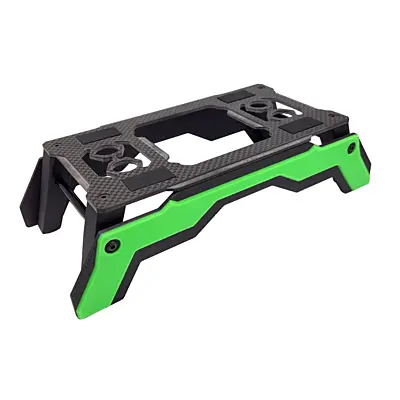 RC Maker 3D Pro Carbon Car Stand for 1/10th Offroad & No Prep (Green)