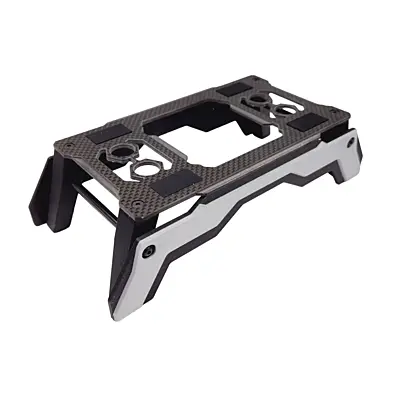 RC Maker 3D Pro Carbon Car Stand for 1/10th Offroad & No Prep (Silver)