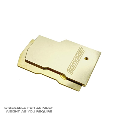 RC Maker Optional 21g Brass Weight Plate for Floating Electronics Plate for Mugen MTC2