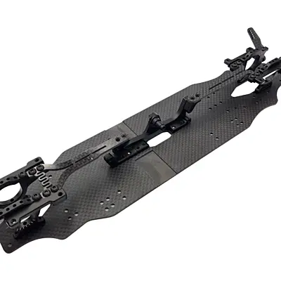 RC Maker SlimFlex 1.6mm Carbon Topdeck "TYPE 1" for Yokomo MS1.0