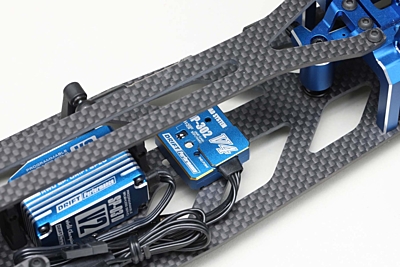 Yokomo Drift Performance Steering Gyro with End Point Adjust (2/3ch Blue)