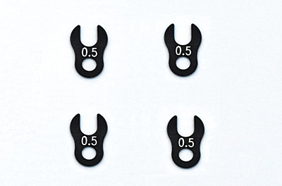 Reve D Alu Crab Spacer 1H type (0.5mm thickness, 4pcs)
