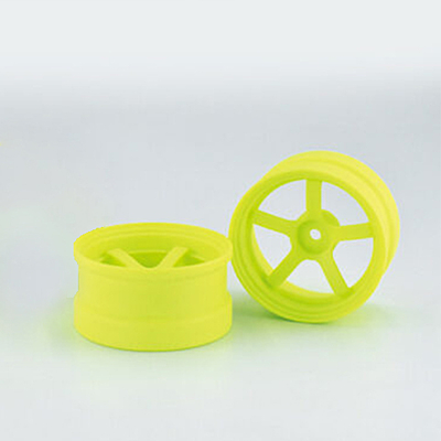 Reve D Competition Drift Wheel "DP5" Fluorescent Yellow (Offset 6mm, 2pcs)