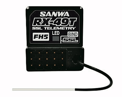 Sanwa RX-49T (FH5/FH5U) Waterproof Telemetry Receiver