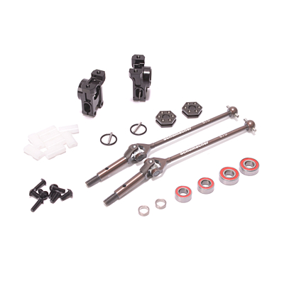 Schumacher Optional Alloy Rear Hub / UJ Assembly (-2mm) - L1R