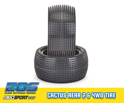 Schumacher Cactus 1/10 - Rear Tyres - Yellow (1 pair)