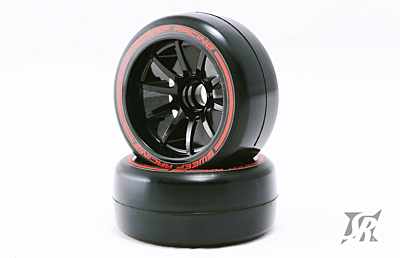 Sweep 1/10 Formula 1 Front Low Profile Tires Pre-Glued Soft Compound 27mm (2pcs)
