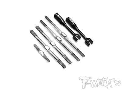 T-Work's Titanium Turnbuckle Set for Sworkz S35-T2 (5pcs)