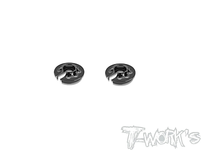 T-Work's Alum. Low Mounted Shock Spring Retainer -1mm for Xray X4'23 Only Rear Use (2pcs)
