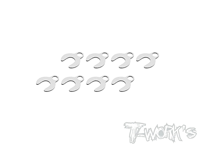 T-Work's Stainless Steel 3mm C Type Suspension Spacer 0.5mm (8pcs)